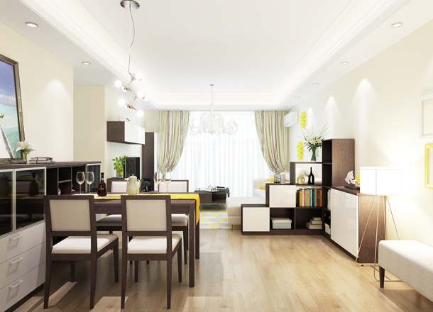 Modern minimalist living room