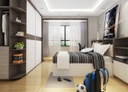 Modern and simple youth room