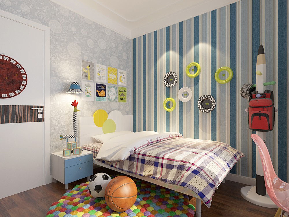 Modern Simple Teenager Room DZQ019