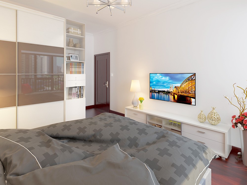 Modern minimalist bedroom DZW046