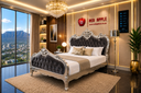 King/Queen Bed Excl. Mattress
