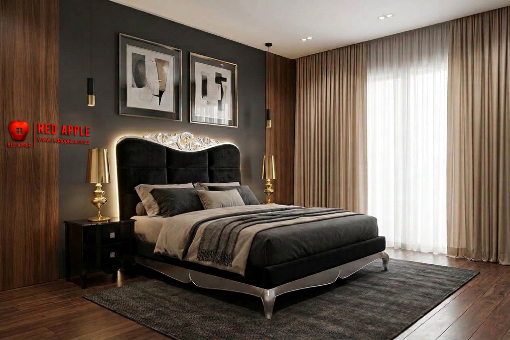 King/Queen Bed Excl. Mattress