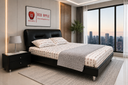 Queen Bed Excl. Mattress