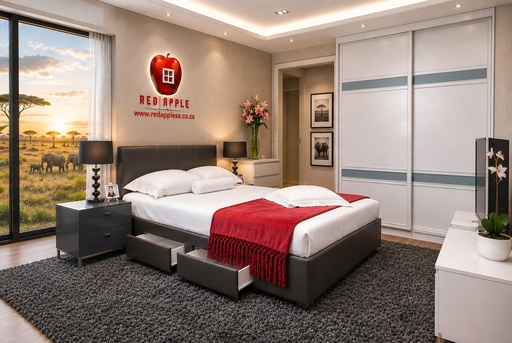 King/Queen Bed Excl. Mattress