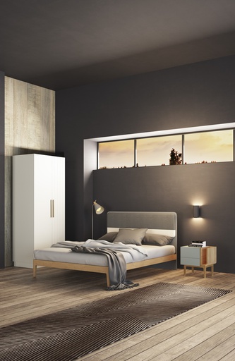 Queen Bed Excl. Mattress