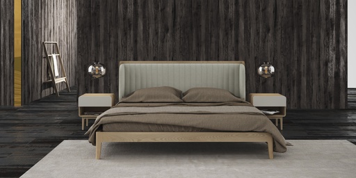 King/Queen Bed Excl. Mattress