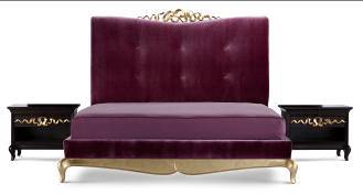 [1106084] King/Queen Bed Excl. Mattress