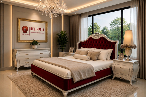 King/Queen Bed Excl. Mattress